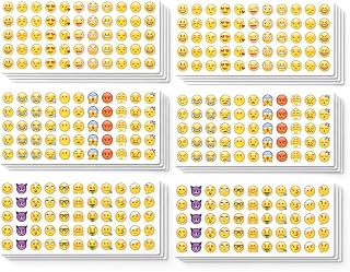 Set de Pegatinas Emoji 24 Hojas (1320 Unidades), Mini Caritas 1cm para Recompensas, Material Escolar y Niños, Divertidas Emoticonos para Bullet Journal, Calendarios y Decoración de Móviles
