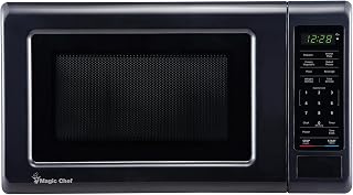 Magic Chef 0.7 cu. ft. Countertop Microwave in Black - 700W (10.1"H x 17"W x 12.5"D) MC77MB