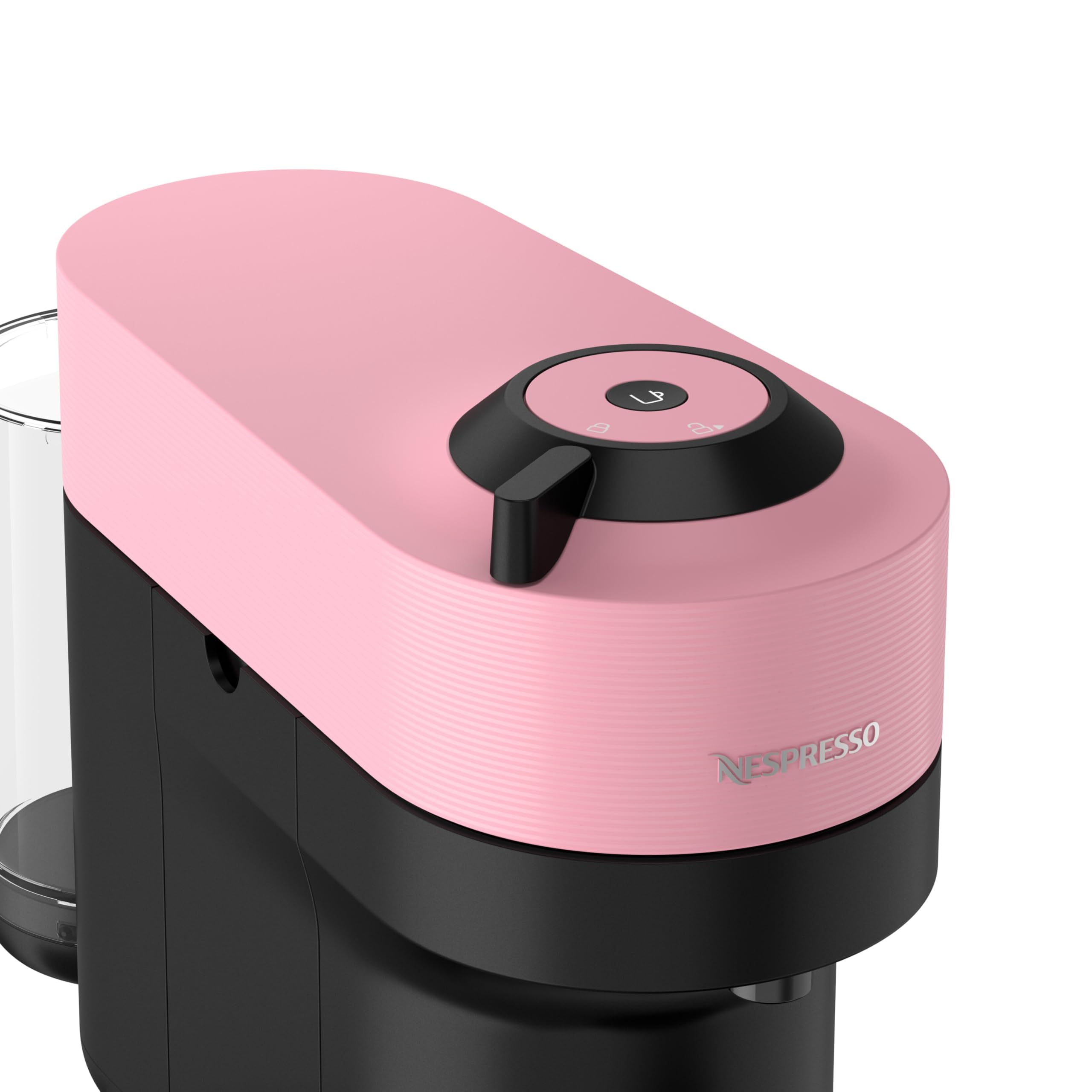 De'Longhi Nespresso Vertuo Pop – Cafetera de Cápsulas, Tecnología Centrifusion, 4 Tamaños de Taza, Set de 12 Cápsulas Incluido, Rosa (ENV90.P) | Cafetera de 4 tazas, reconocimiento de código de barras, funcionamiento con un solo toque, diseño compacto, ce