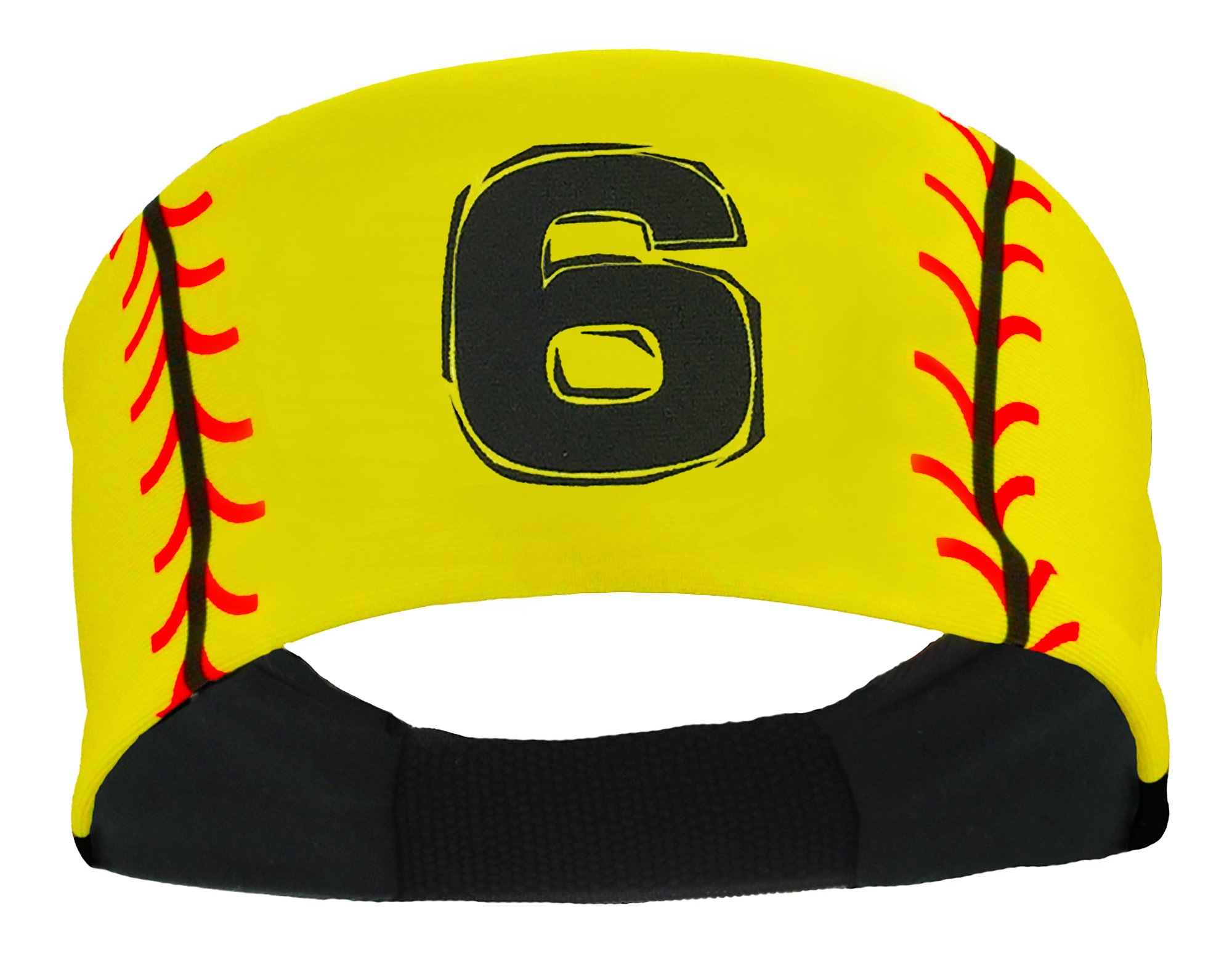 MadSportsStuff Softball Headband for Girls with Jersey Number (Numbers 00-39)