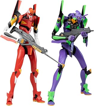 YOLOPARK 7.87 Inch Highly Articulated Humanoid Decisive Weapon Neon Genesis Evangelion Figure EVA-01 & EVA-02