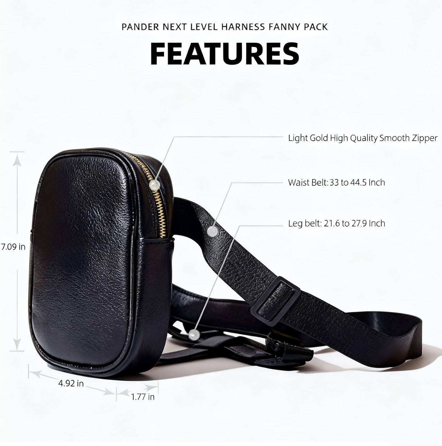 Drop Leg Bag Motorcycle Legs Bags Tacticals Fannys Pack Waterproof Thigh Bags with Legs Strap Leg Harness Bag for Hiking image 4