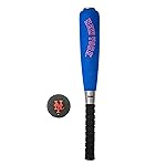 Franklin Sports New York Mets Foam Bat & Ball Set - 21 Soft Jumbo Team Baseball Bat and Ball Team Logo - MLB Official Licensed Product