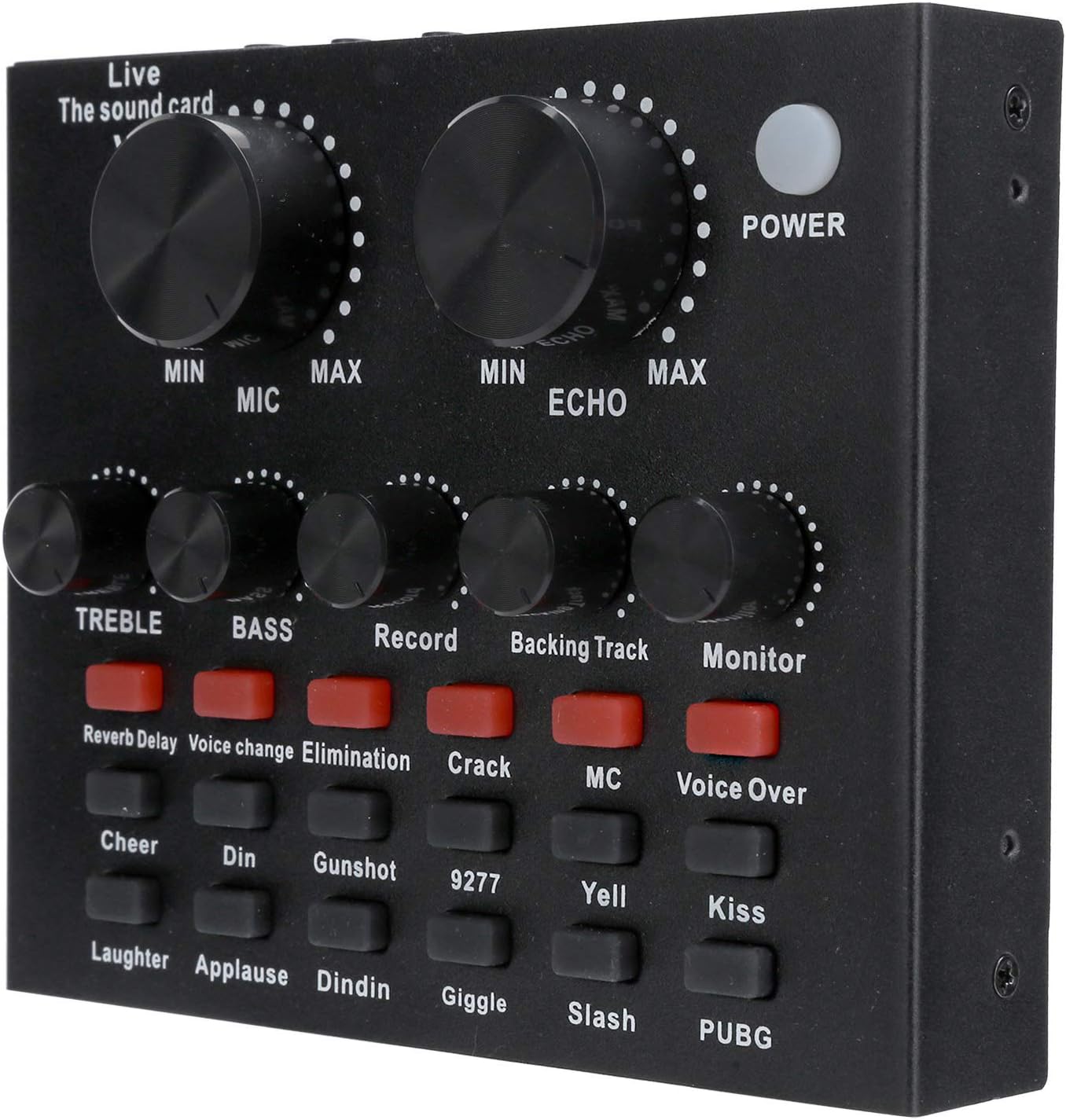 Live Sound Card,7 Connection Methods Live Sound Card Voice Changer Bluetooth Support Mobile Phone Computer Headset Using,with 18 Kinds of Sound Effects