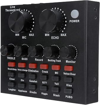 Live Sound Card,7 Connection Methods Live Sound Card Voice Changer Bluetooth Support Mobile Phone Computer Headset Using,with 18 Kinds of Sound Effects