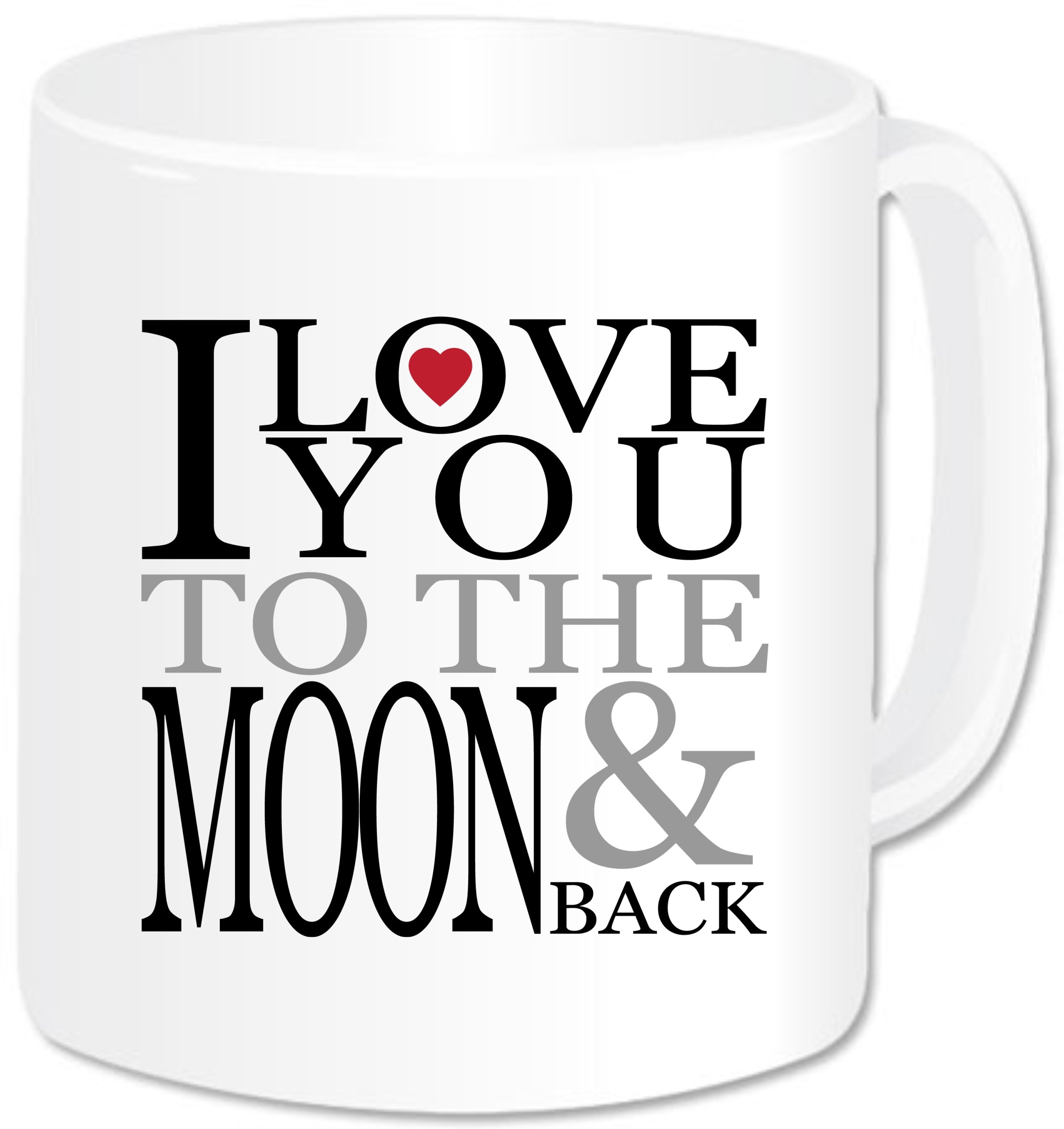 Personalised Gift - I Love You to The Moon And Back Mug Jumbo Giant 20 Oz. Ideal for Valentine's Gift, Anniversary