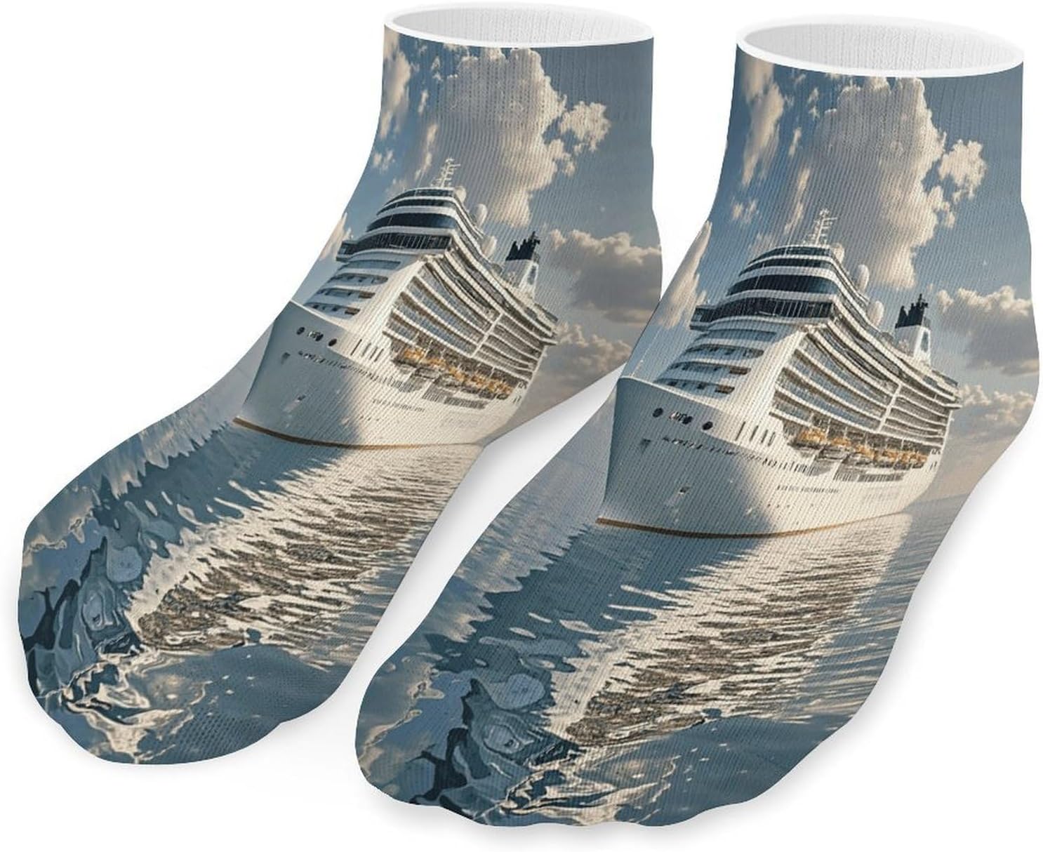 Cruise Ship Ankle Sock-Low Cut Breathable,Basketball Socks for Men Women,Tube Socks for Work Sports