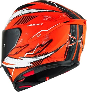 Suomy Track-1 404 Orange White Helmet Size 2X-Large