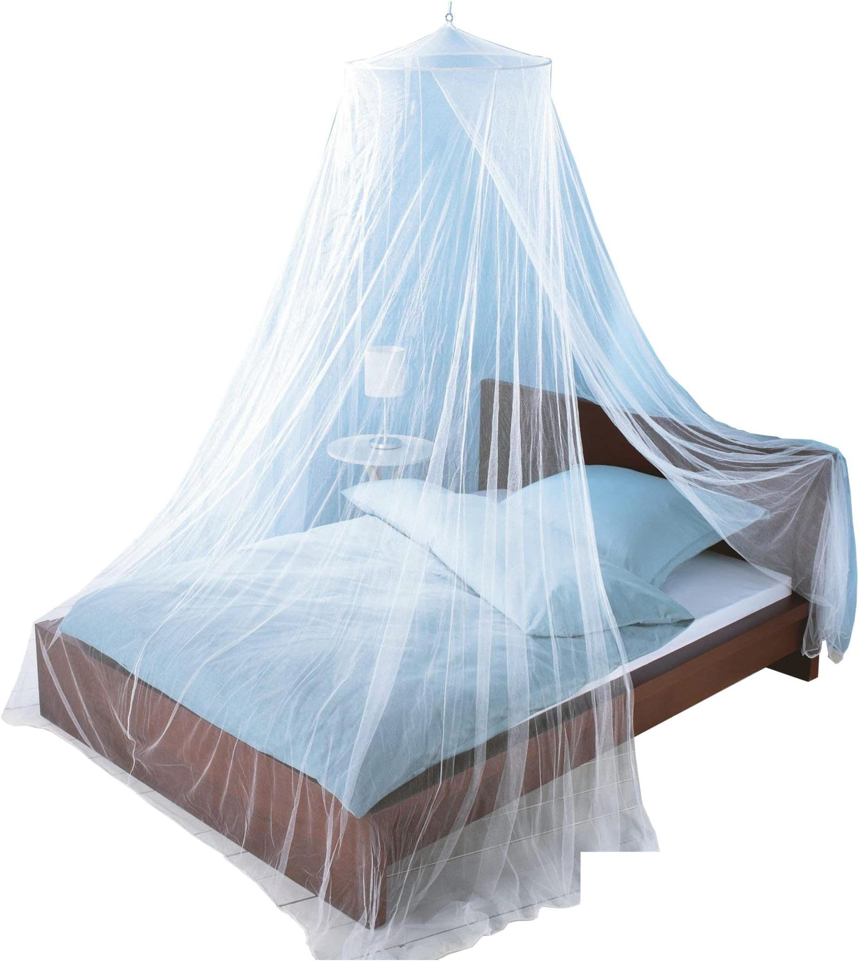 Just Relax Decorative Elegant Bed Net Canopy Set Including Full Hanging Kit, Ideal for Indoors or Outdoors, Intended for a for Covering Beds, Cribs, Hammocks (White, Twin/Full)