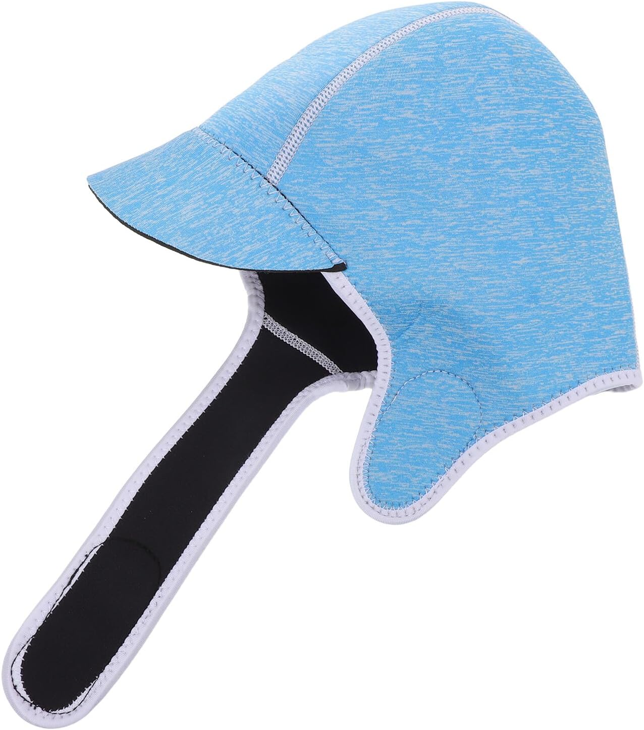 NOLITOY Thermal Diving Hood with Brim, 2mm Neoprene Scuba Diving Hat, Blue Water Sports Swim Cap for Surfing, Snorkeling, and Outdoor Underwater Activities