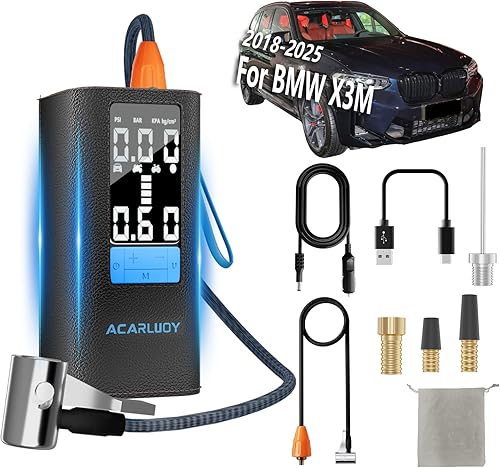 Compresor de aire portátil para neumáticos de automóvil, inflador de neumáticos inalámbrico de 150 PSI, batería de 6000 mAh, pantalla LCD digital,