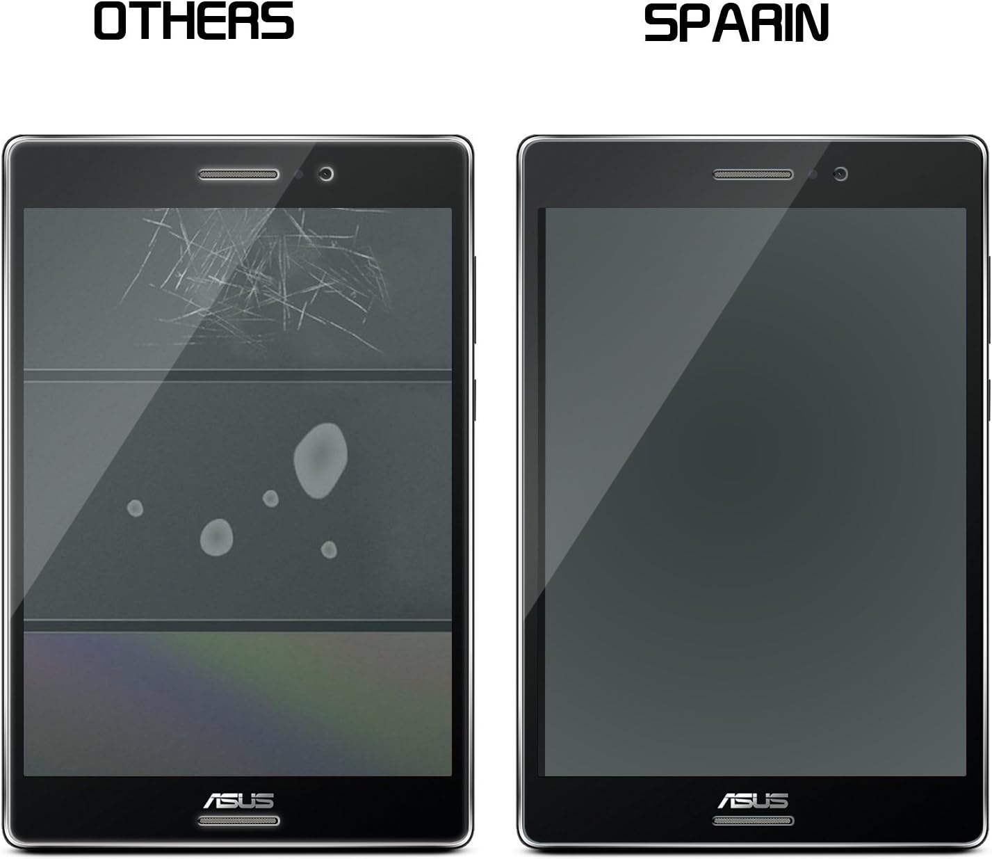 SPARIN Glass Screen Protector for ASUS ZenPad S 8.0 (Z580C/Z580CA), ASUS ZenPad S 8.0 Z580C Screen Protector, Not for ZenPad 8.0 (Z380C)