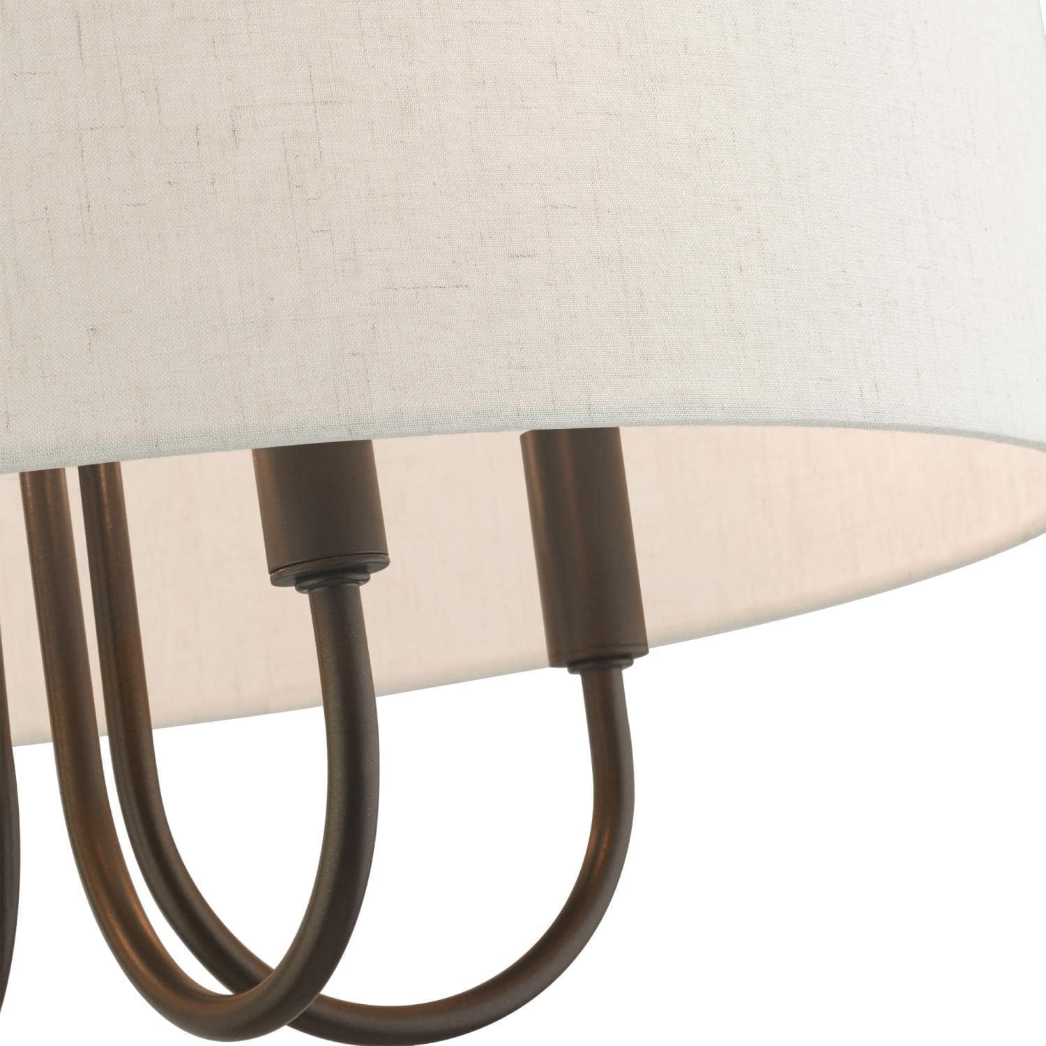 Livex Lighting 4 Light English Bronze Pendant Chandelier, 18 x 18 x 13.63