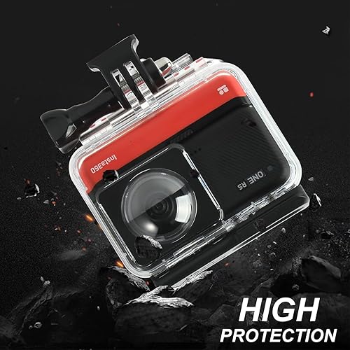 Miniatura 10 de Funda impermeable para cámara de acción Gopro Max, carcasa de protección de buceo subacuático de 131.2 ft, con accesorios de montaje de soporte