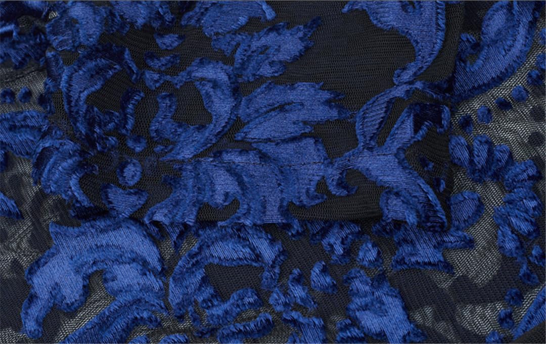 Yeuyyben EN8 Camicia Trasparente con Ricamo Floreale Gli Uomini Vedono Attraverso Le Camicie Eleganti Sexy Camicetta Trasparente in Pizzo da Festa Sociale da Uomo