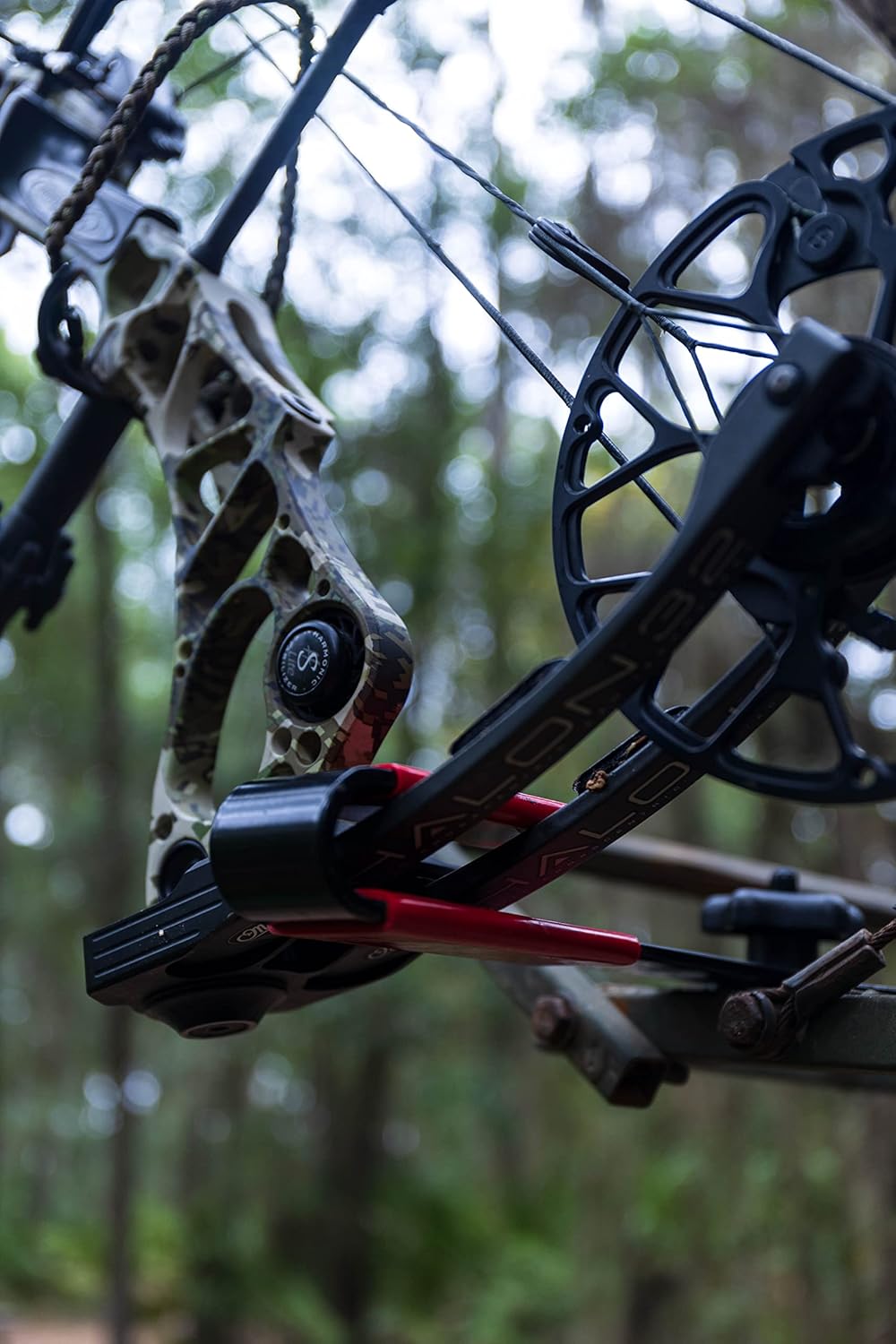 Regular Hang-On Buddy Tree Stand Bow Holder | Steel Bow Holder for Tree Stand with Rubber Grip | Works as a Compound or Crossbow Stand | Bow Holder Archery Stand with Quick Attach Knobs