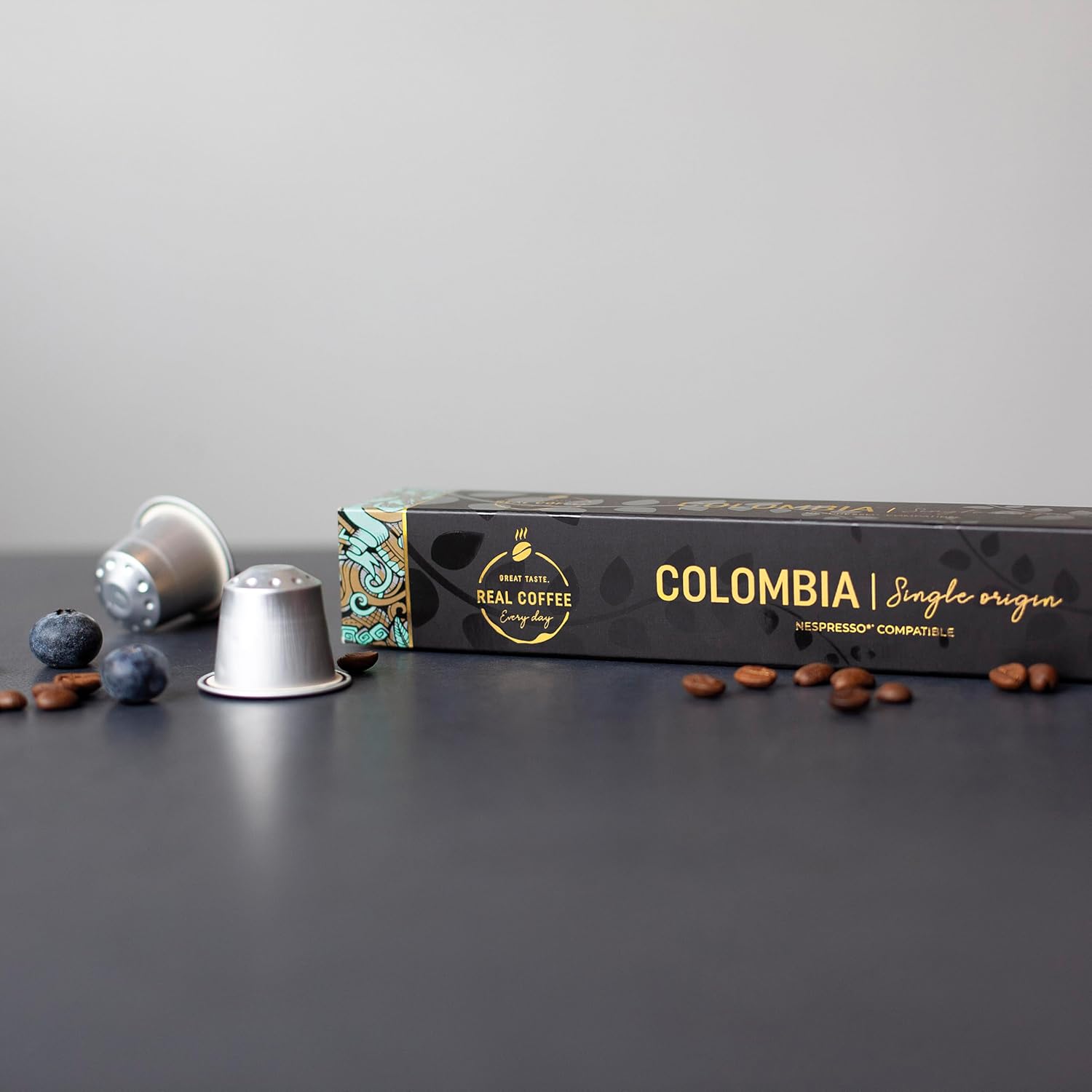 Lungo Variety Pack for Nespresso | 100 Test Winning Aluminum Capsules | 2 Smooth Italian Flavors ‘San Marino’ and ‘Colombia’ | 100% Nespresso Compatible Pods