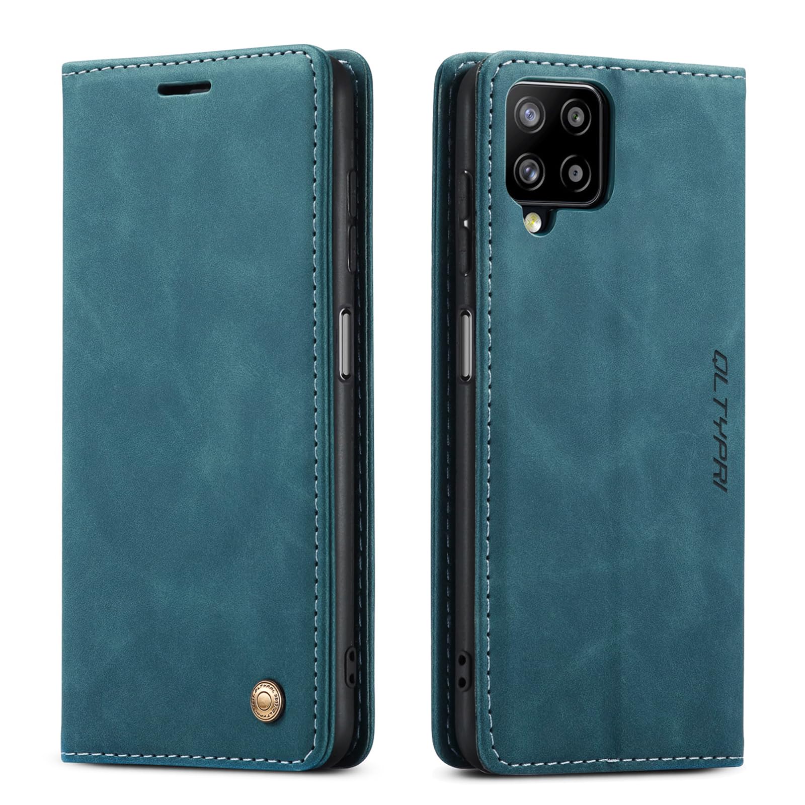 HualuBro Leder Klapphülle Für Huawei P40 Lite – Retro Design, Mit Kartenfächern & Ständerfunktion – Stoßfest & Wasserdicht
