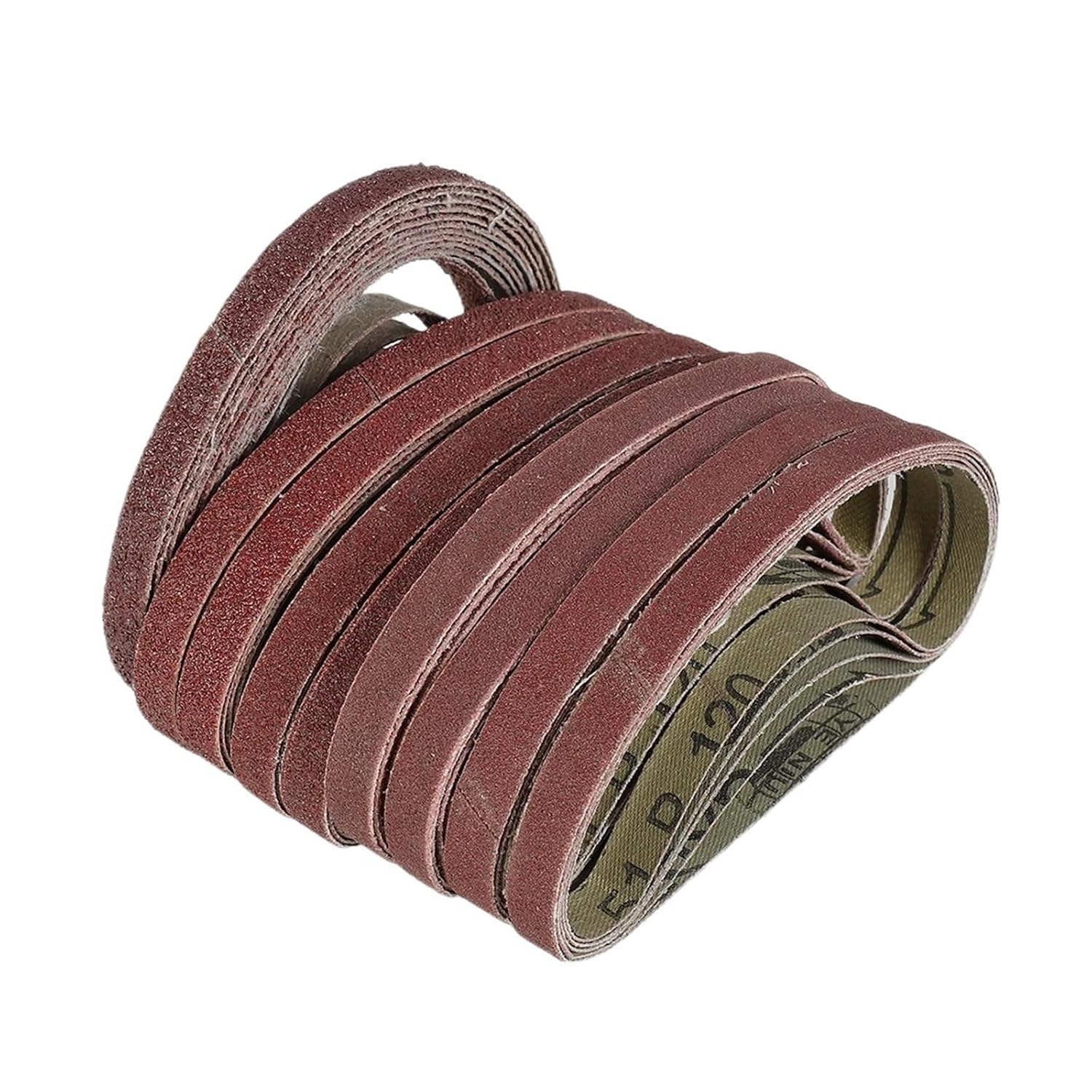50pcs 330x10mm Sanding Belts Abrasive Bands for 10x330mm Sanders and File Sanders for Wood Furniture Metal Grinding Polishing