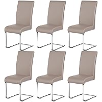Yaheetech Set 6 Sedie Sala da Pranzo Imbottite Seduta Spessa 10 cm