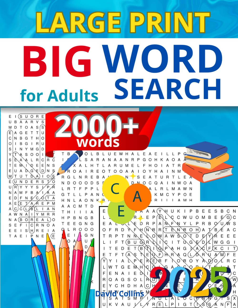Word Search for Adults: Big Book of Word Search: Large Print for Adults and Seniors with 2000+ Words and Fascinating Topics!