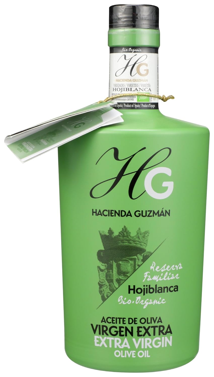 HACIENDA GUZMAN Organic Hojiblanca Extra Virgin Olive Oil, 16.9 FZ