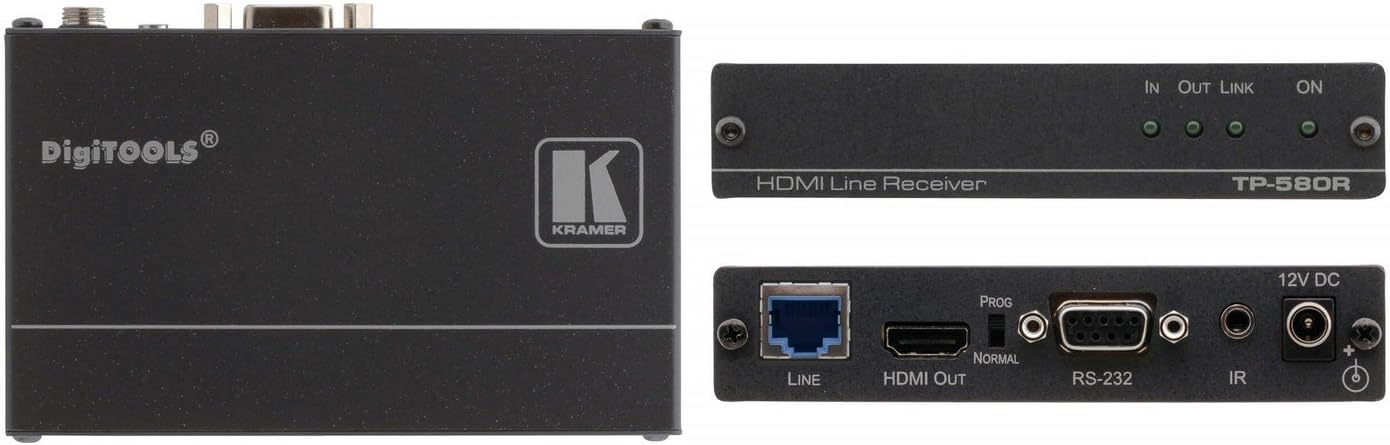 Kramer TP-580R | 4K UHD HDMI IP over Twisted Pair HDBaseT Receiver
