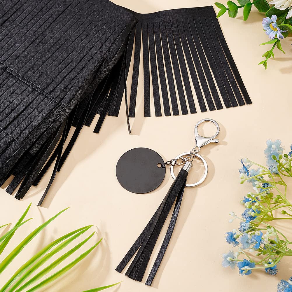 PH PandaHall 2 Yards Leather Fringe Trim - Image 4