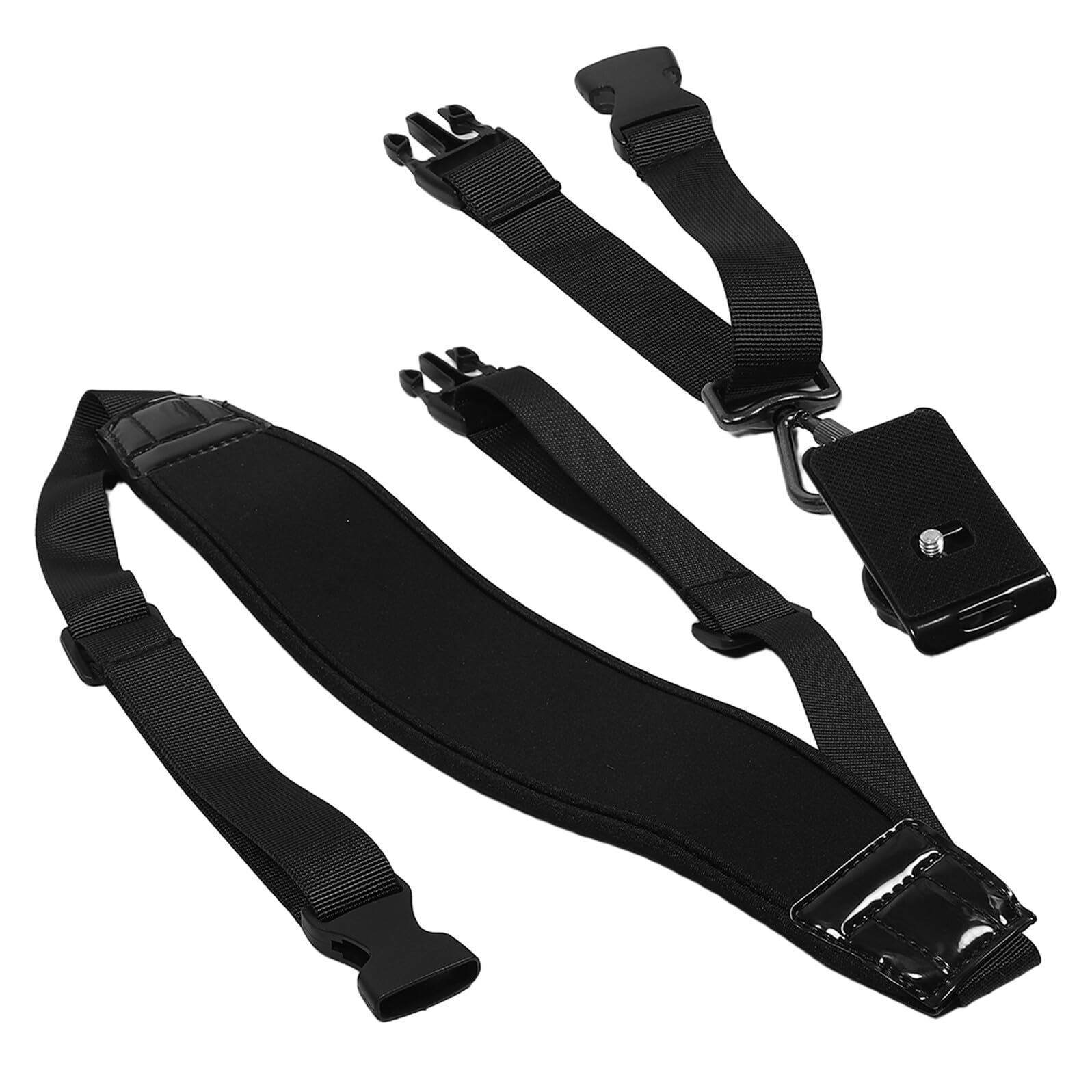 Correa para Cámara Fotográfica Ergonómica Acolchado y Longitud Ajustable, de Fibra de Poliéster y Aleación, Adecuado para Fotografía y Senderismo