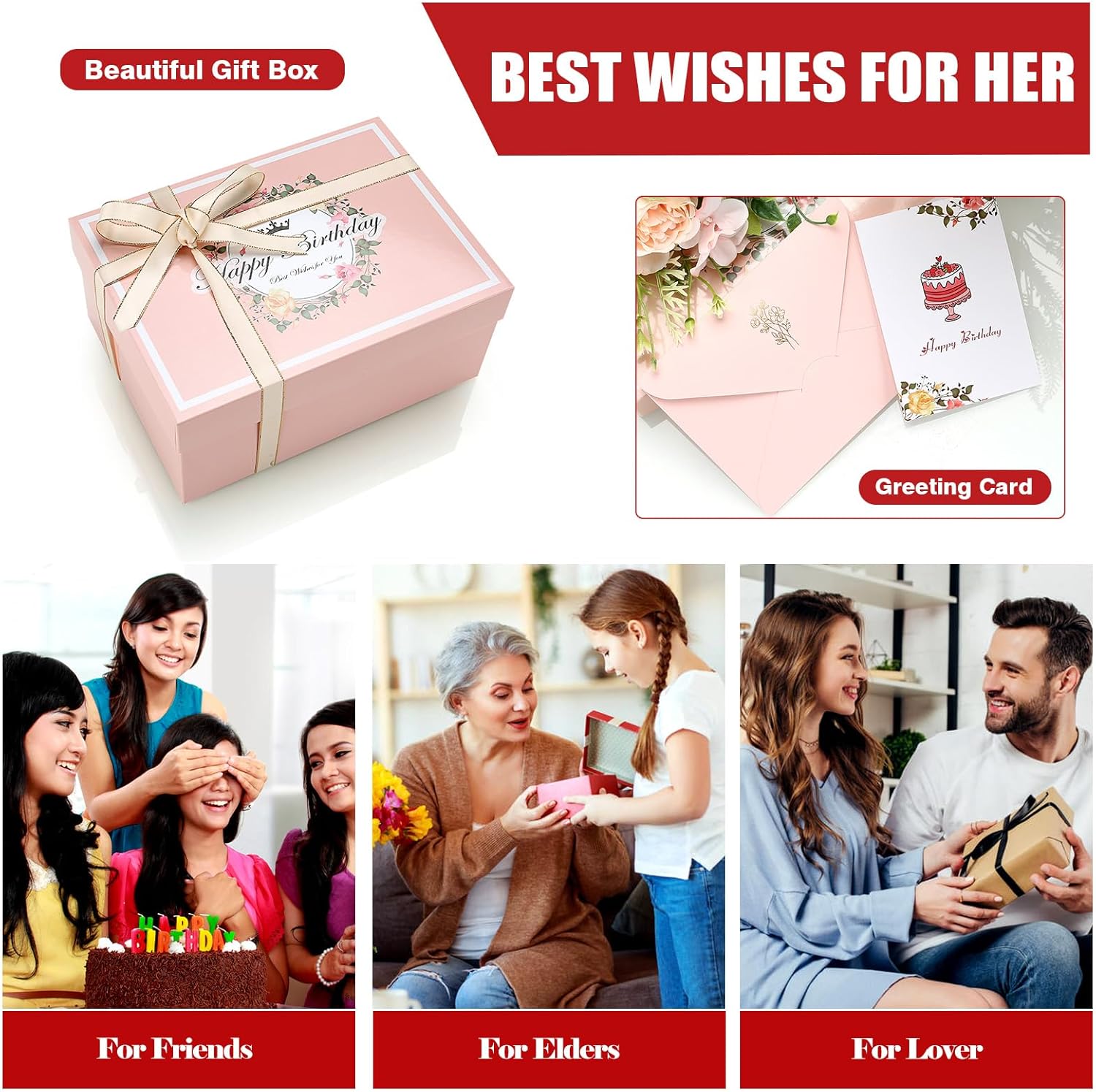 60th Birthday Gifts for Women, Personalized Relaxing Gift Box Basket for Sister Girlfriend Wife Best Friend Grandma Mom Daughter, Gifts Idea for Women Birthday Unique Happy Birthday Presents for Her - Image 8