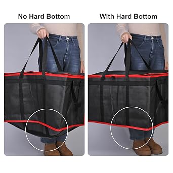 Bodaon Catering Bag with Removable Hard Bottom, -Large Insulated Food/Pizza Delivery Bag for Delivery Drivers, Cooler/Hot Bags, Insulated Grocery Food Warmer Container Supplies (2Pk, Black + Red)