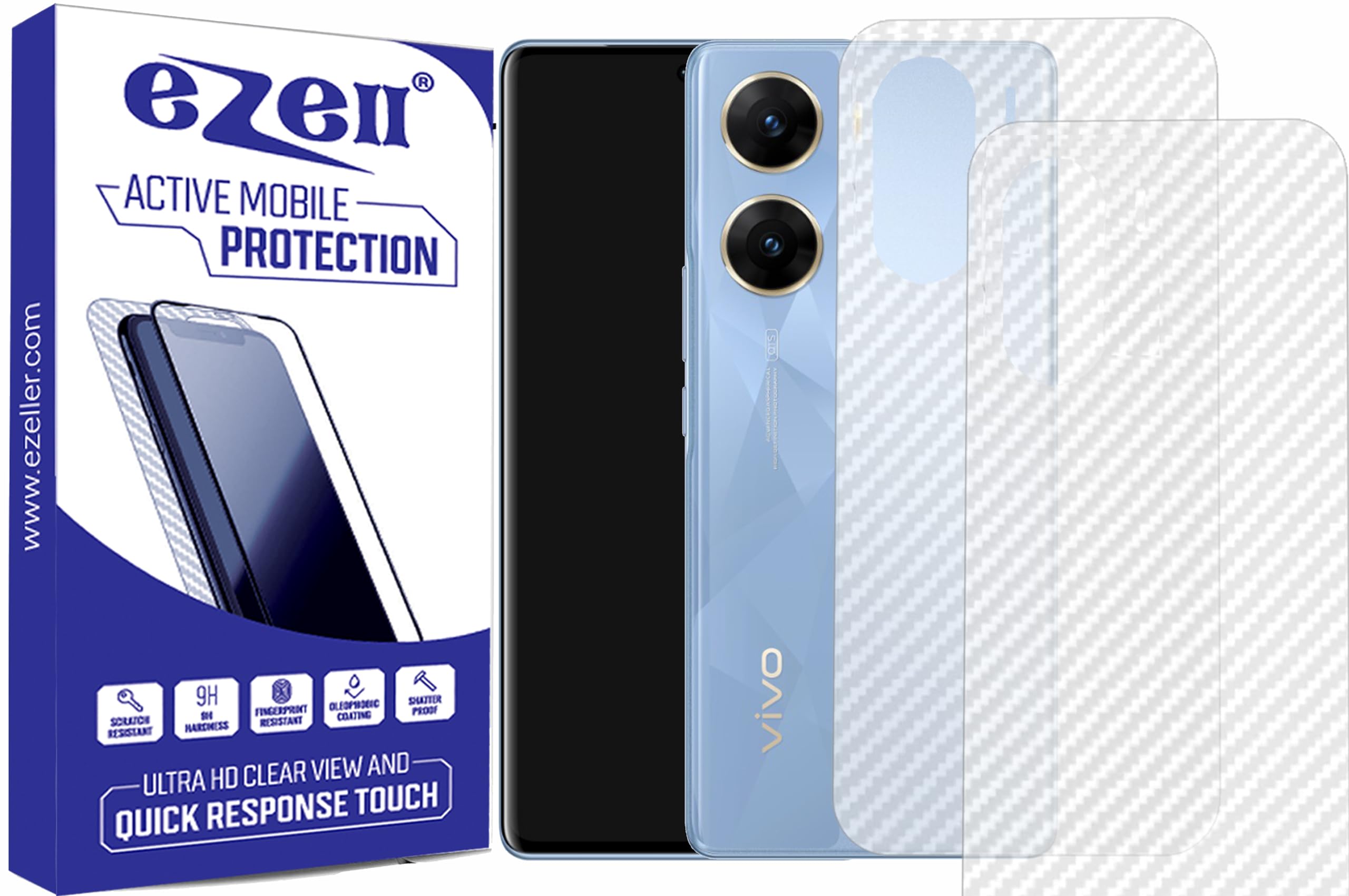 Vivo V29e 5G Back Screen Protector(Transparent),3D Back Skin Carbon Fiber Ultra-Thin Protective Film (2 Packs) Transparent Back Cover with Wet and Dry Wipes (B0CKVXQPCJ) Amazon Price History, Amazon Price Tracker
