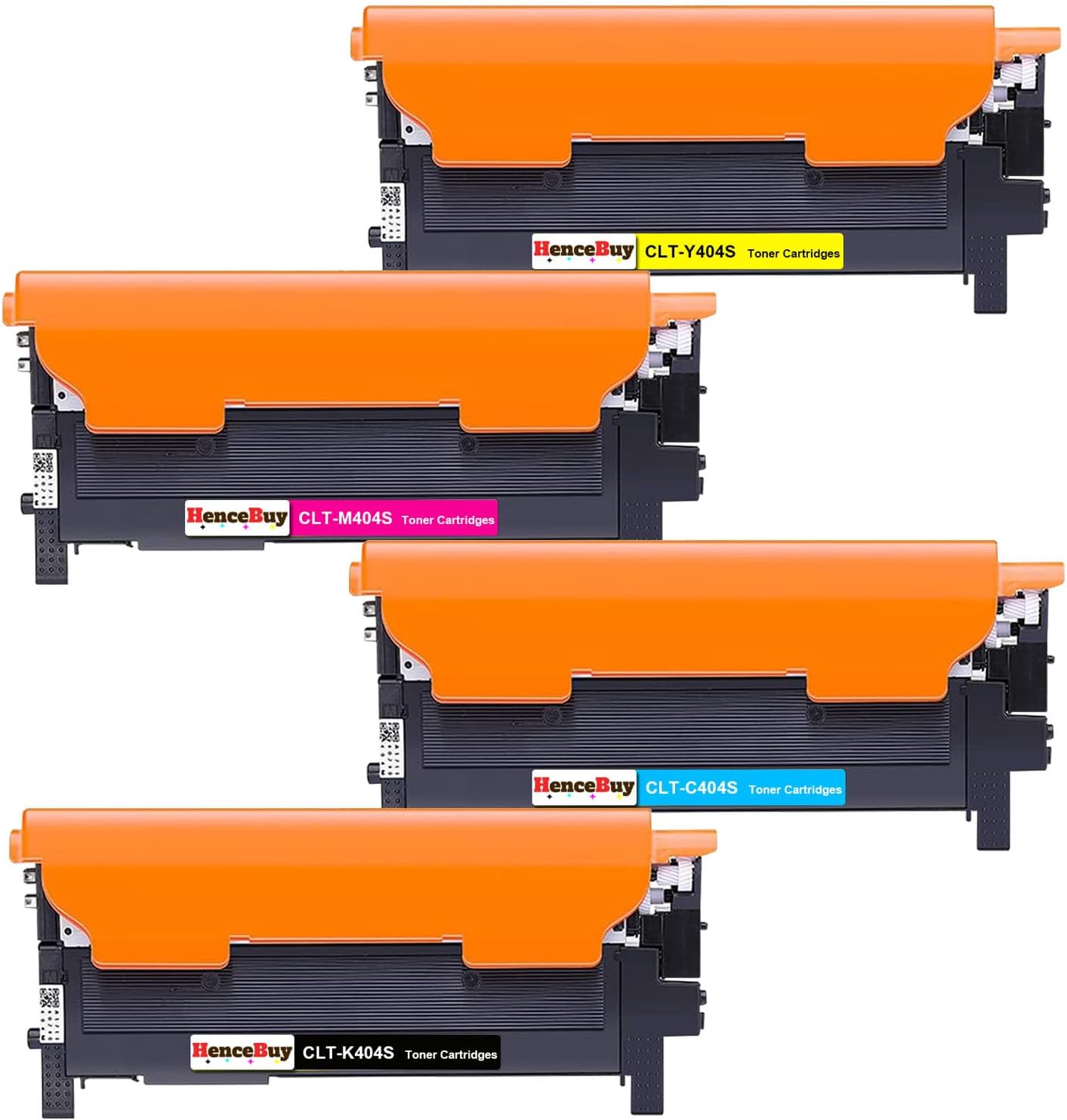 HenceBuy CLT-P404C P404C Toner Cartridge 4 Pack for Samsung CLT-K404S CLT-C404S CLT-M404S CLT-Y404S Replacement for Xpress SL C430 C430W C480 C480W C480FN C480FW Printer (Black Cyan Magenta Yellow)