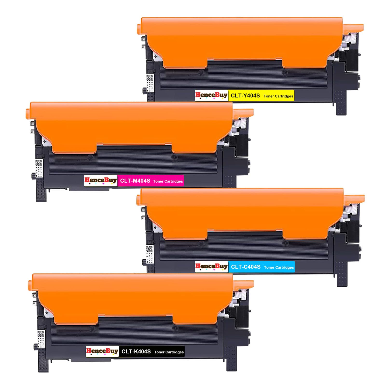 HenceBuy CLT-P404C P404C Toner Cartridge 4 Pack for Samsung CLT-K404S CLT-C404S CLT-M404S CLT-Y404S Replacement for Xpress SL C430 C430W C480 C480W C480FN C480FW Printer (Black Cyan Magenta Yellow)