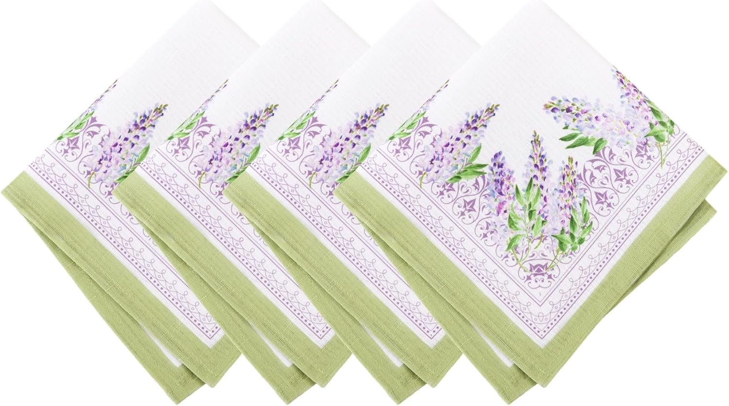 Elrene Home Fashions Lilac Garden Floral Spring/Summer Wrinkle Resistant Dining Tablecloth, 60"x120" Rectangle