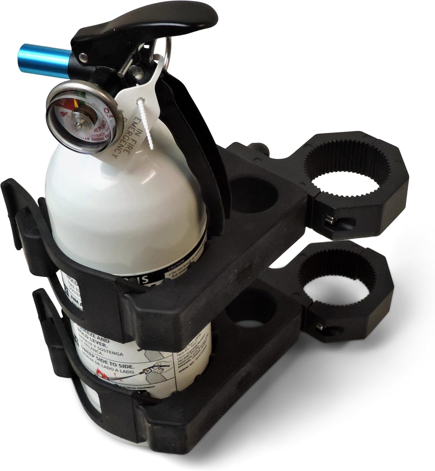 UTV Fire Extinguisher KIT - Includes 2.5lb Extinguisher & No-Tools Quick-Release Mount -Fits Roll Bars 1.5" to 2" Diameter (RCM-3038-K)- Made in USA