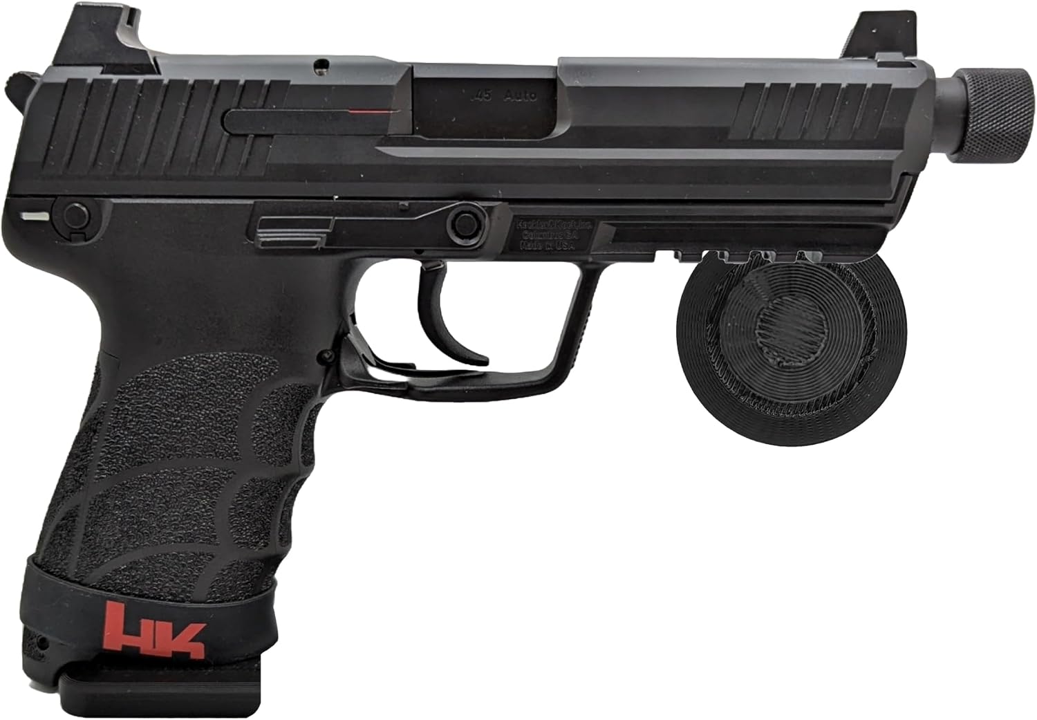 Hammy3DPrints Mount for HK45 - Magnetic | Pistol Holder Handgun Storage Rack