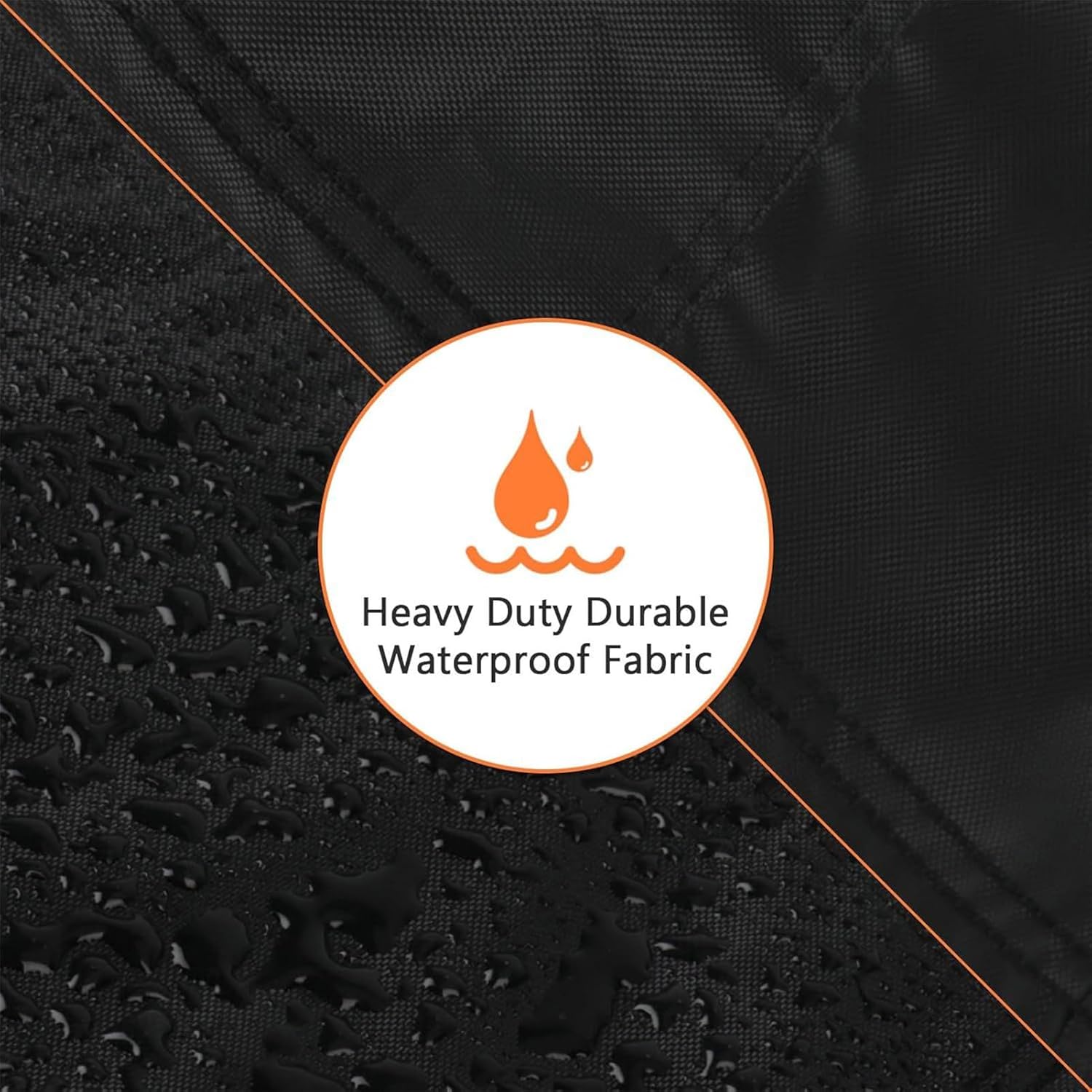 アウトドアグリルカートカバー,グリル台 防塵カバー - オックスフォード素材 防風対策 側面ハンドル付き 庭園・デッキ・ビーチ バー