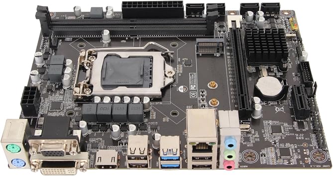 Micro ATX DDR4 Motherboard, LGA 1151 Socket Supports 8th 9th Gen CPUs Dual Channel Memory High Speed H310 Chipset for Home Office PC Builds