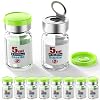 Sterile Empty Vial Sealed with 20mm Self Healing Injection Port and Burr Free Tear Off Plastic Aluminum Cap,High Quality Borocilicate Glass Sample Vial with Pull Ring Cover