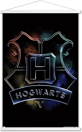 Vista 102 de Trends International Harry Potter - Póster mágico de pared con escudo de Hogwarts, 14.725 x 22.375 pulgadas, versión premium sin marco