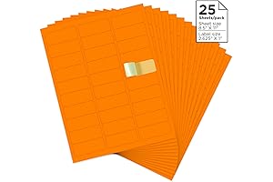 Professional Orange Quality Mailing Labels