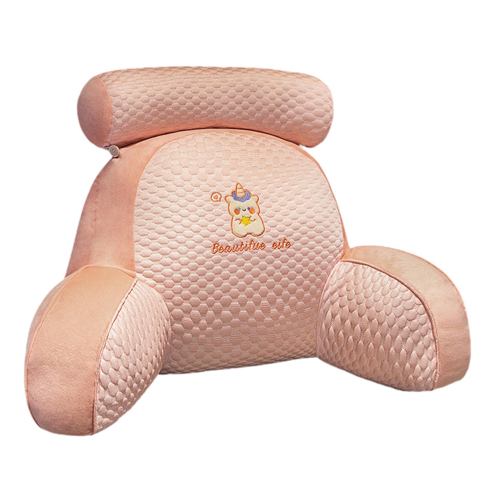 Coussin De Lecture, Oreiller De Fauteuil De Lit, Coussin De Lecture pour Lit Ou Canapé Adulte, Oreiller De Lecture avec Accoudoirs, Coussin De Lecture Ergonomique, pour Lire, Se Détendre