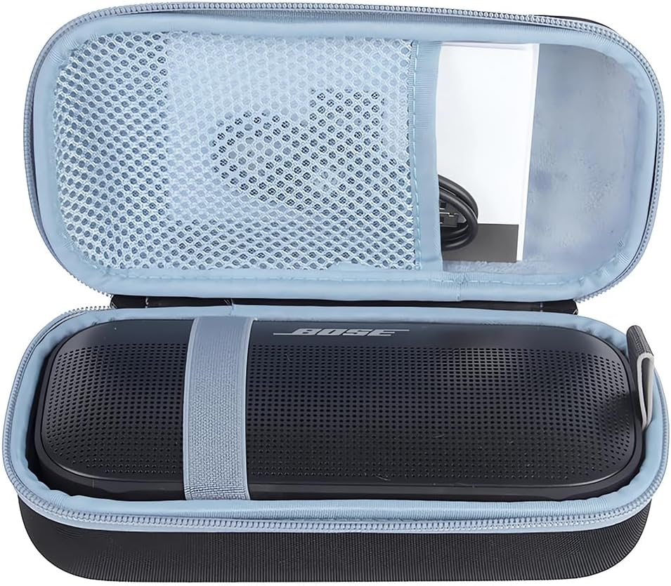 Hard Travel Carrying Case for Bose SoundLink Flex Bluetooth Portable Speakers,Bose Soundlink Flex Case Cover Shell Outdoor Travel Wireless Waterproof Speaker Portable Bag Organizers