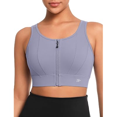 Yvette Front Closure Sports Bras for Women High Support Bust Supportive Sports Bra High Impact for Running