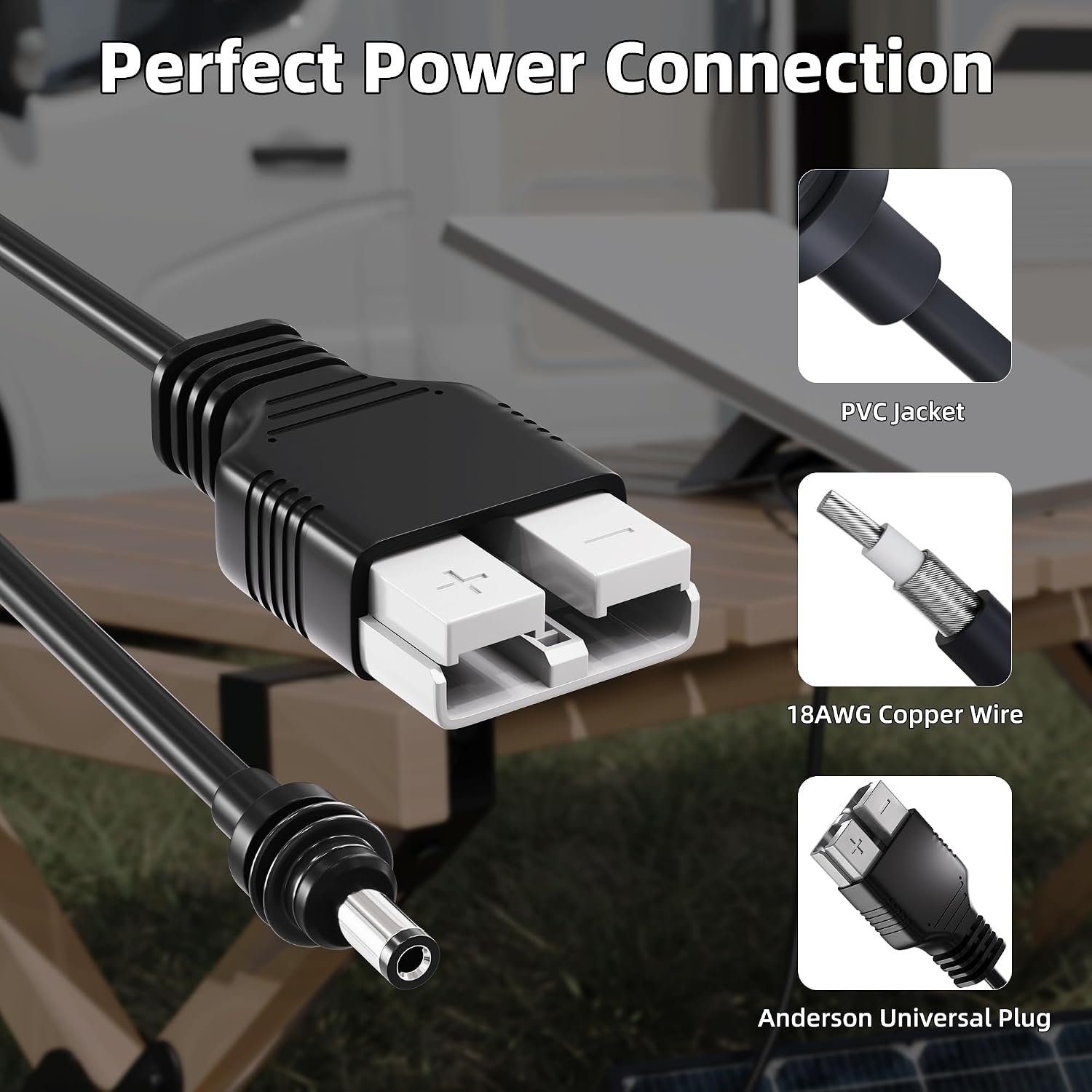 Starlink Mini Power Cable with Plug,Waterproof Starlink Mini Cable Connector，Perfect for Cars, Camping, RVs, and Other Outdoor environments