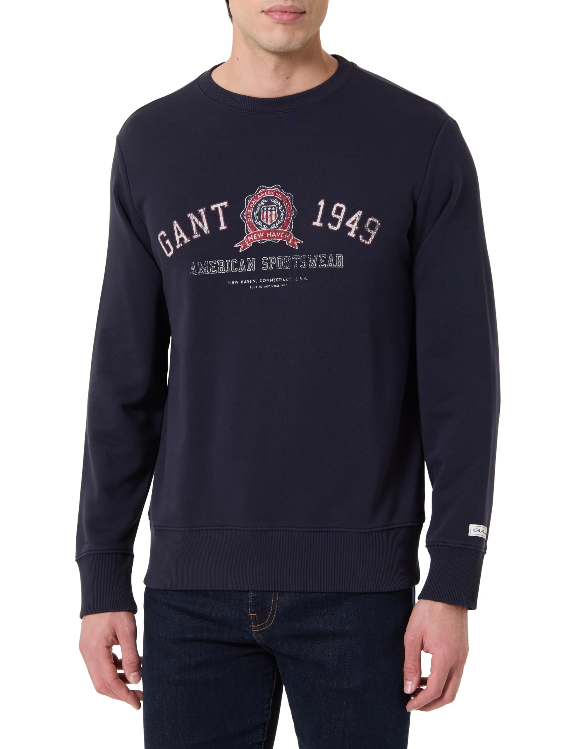GANT Herren Graphic Sweat C-Neck Sweatshirt