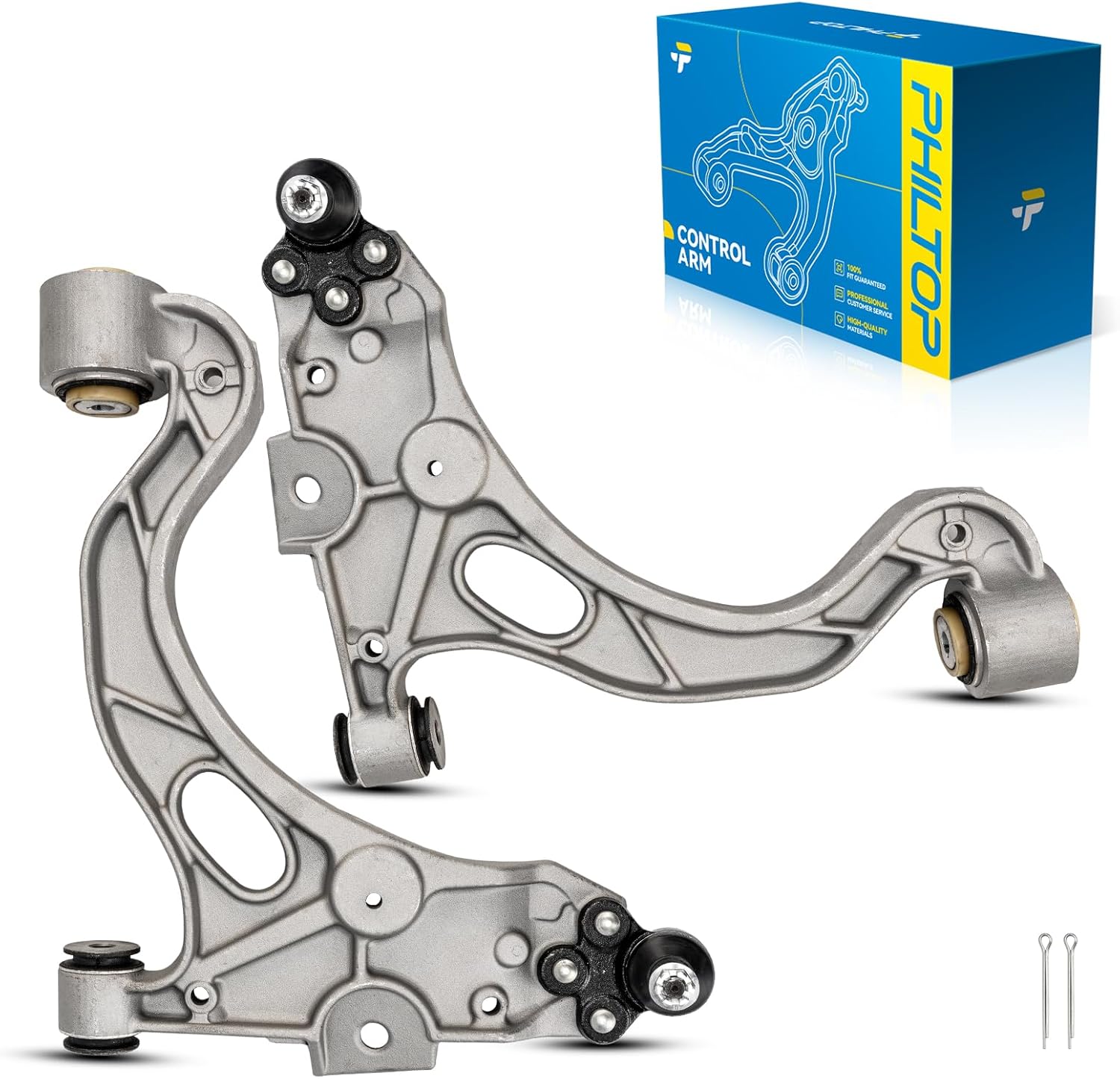 PHILTOP Front Suspension Kit Upper Control Arm w/Ball Joint for 2000-2005 Buick LeSabre Park Avenue Riviera Cadillac DeVille Seville Oldsmobile Aurora Pontiac Bonneville 2pcs