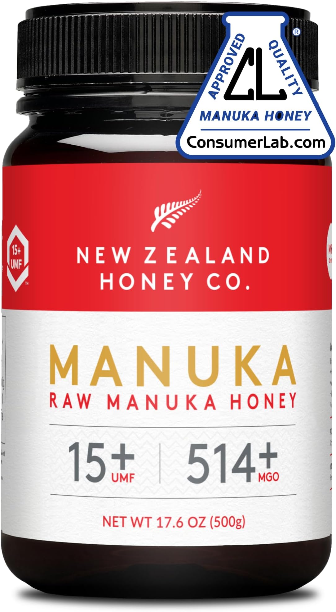 New Zealand Honey Co. Raw Manuka Honey UMF 15+ / MGO 514+ | 500g