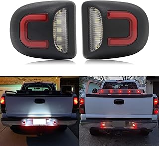 LED License Plate Light Replacement for Silverado Sierra 1500/2500/3500 2001-2013, 2500/3500/HD 1999-2014, Tahoe/Suburban/Yukon XL 2000-2006, Rear Bumper Tag Number Lamp